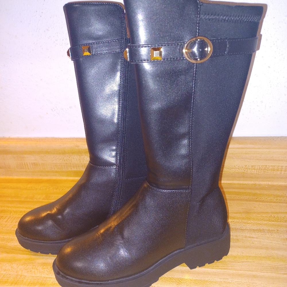 Marc Fisher Big Girls Tall Pyramid Stud Boots